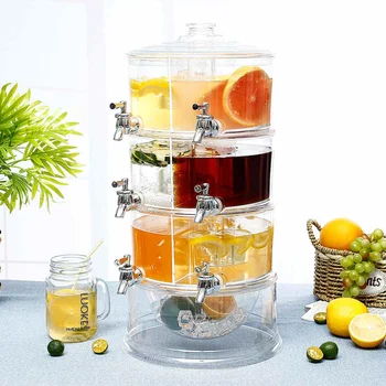Clear 3 Tiers Cold Drink Juice Dispenser Plastic Iced Beverage Holder Machine Commercial Juice Maker Party Kitchen Bar Tools
Clear 3 Tiers Cold Drink Juice Dispenser Plastic Iced Beverage Holder Machine Commercial Juice Maker Party Kitchen Bar Tools