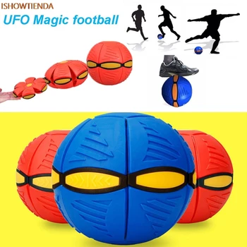 Zhenwei Magic Flying Football UFO Deformation Ball Soccer Flat Throw Ball Toy Game Health Sport Toy Parent-child Kids Boy Toys
Zhenwei Magic Flying Football UFO Deformation Ball Soccer Flat Throw Ball Toy Game Health Sport Toy Parent-child Kids Boy Toys