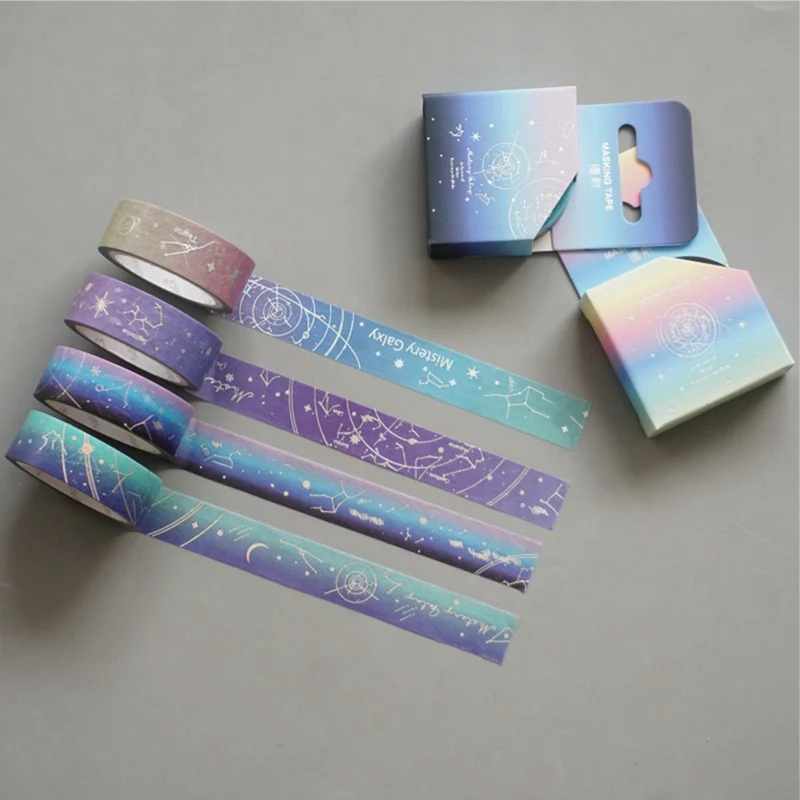15mm Rainbow Gradient Color Starry Sky Laser Gilding Washi Tape Adhesive Tape DIY Scrapbooking Sticker Label Masking Tape
15mm Rainbow Gradient Color Starry Sky Laser Gilding Washi Tape Adhesive Tape DIY Scrapbooking Sticker Label Masking Tape