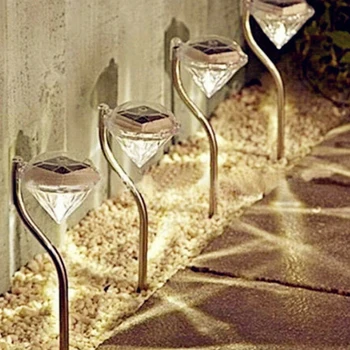 New Waterproof Outdoor LED Diamonds Lawn Lights LED Solar Powered Garden Path Stake Lanterns Lamps Solar Light Pathway LED
New Waterproof Outdoor LED Diamonds Lawn Lights LED Solar Powered Garden Path Stake Lanterns Lamps Solar Light Pathway LED