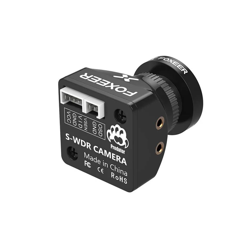 Foxeer FPV Camera Predator 5 mini 1000tvl 2.5mm 1.8mm WDR OSD CMOS 1/3 PAL NTSC Switchable EXclusive for RC Racing Quadcopter
Foxeer FPV Camera Predator 5 mini 1000tvl 2.5mm 1.8mm WDR OSD CMOS 1/3 PAL NTSC Switchable EXclusive for RC Racing Quadcopter