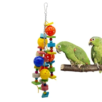 Bird Cage Wood Block Stand Hanging Chewing Hollow Ball String Foraging Fun Parrot Toy for African Grey Eclectus
Bird Cage Wood Block Stand Hanging Chewing Hollow Ball String Foraging Fun Parrot Toy for African Grey Eclectus
