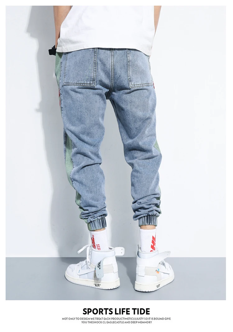 Waliicorners Men Jeans Vintage Designer Loose Fit Multi Pockets Denim Cargo Pants Streetwear Hip Hop Harem Jeans 14 H8b7f86e6172c4ec09a32fa9e56fc1d44f