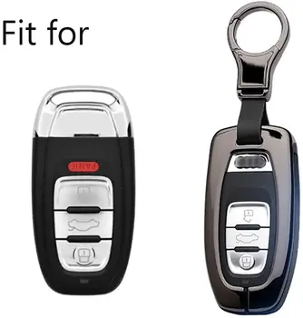 Key Fob Cover Smart Remote Key Case Skin Protector Metal Leather Key Shell Jacket Keychain Keyring for Audi A1 A3 A4 Q5 Q7 S5 S7
Key Fob Cover Smart Remote Key Case Skin Protector Metal Leather Key Shell Jacket Keychain Keyring for Audi A1 A3 A4 Q5 Q7 S5 S7