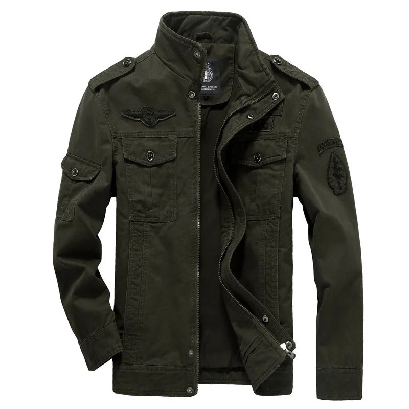 

Cotton Military Jacket Men Nice Autumn Soldier MA-1 Style Army Jackets Male Brand Slothing Mens Bomber Jackets Plus Size M-6XL