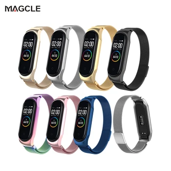 Magnet strap Universal for xiaomi mi band 3 4 stainless steel watch band for xiaomi wristband replacement metal bracelet miband5
Magnet strap Universal for xiaomi mi band 3 4 stainless steel watch band for xiaomi wristband replacement metal bracelet miband5