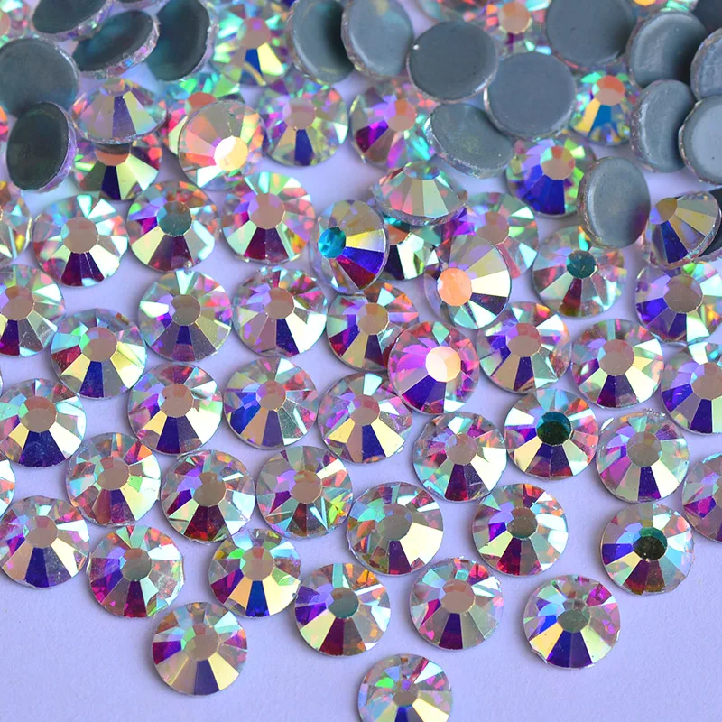 JUNAO-SS-3-5-6-10-20-30-Clear-White-Hot-Fix-Rhinestones-Glass-Flat-Back (2)