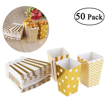 NUOLUX 50pcs Popcorn Boxes Yellow Design Trio Miniature Scalloped Edge Cardboard Party Candy Container Treat Cartons (Random Col
NUOLUX 50pcs Popcorn Boxes Yellow Design Trio Miniature Scalloped Edge Cardboard Party Candy Container Treat Cartons (Random Col