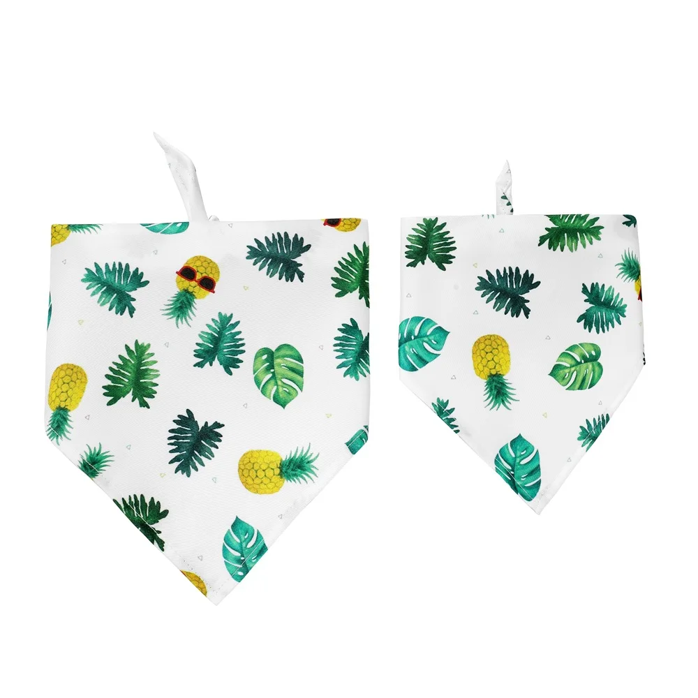 Fruit Print Pet Bandana – Adjustable Cotton Dog & Cat Summer Scarf