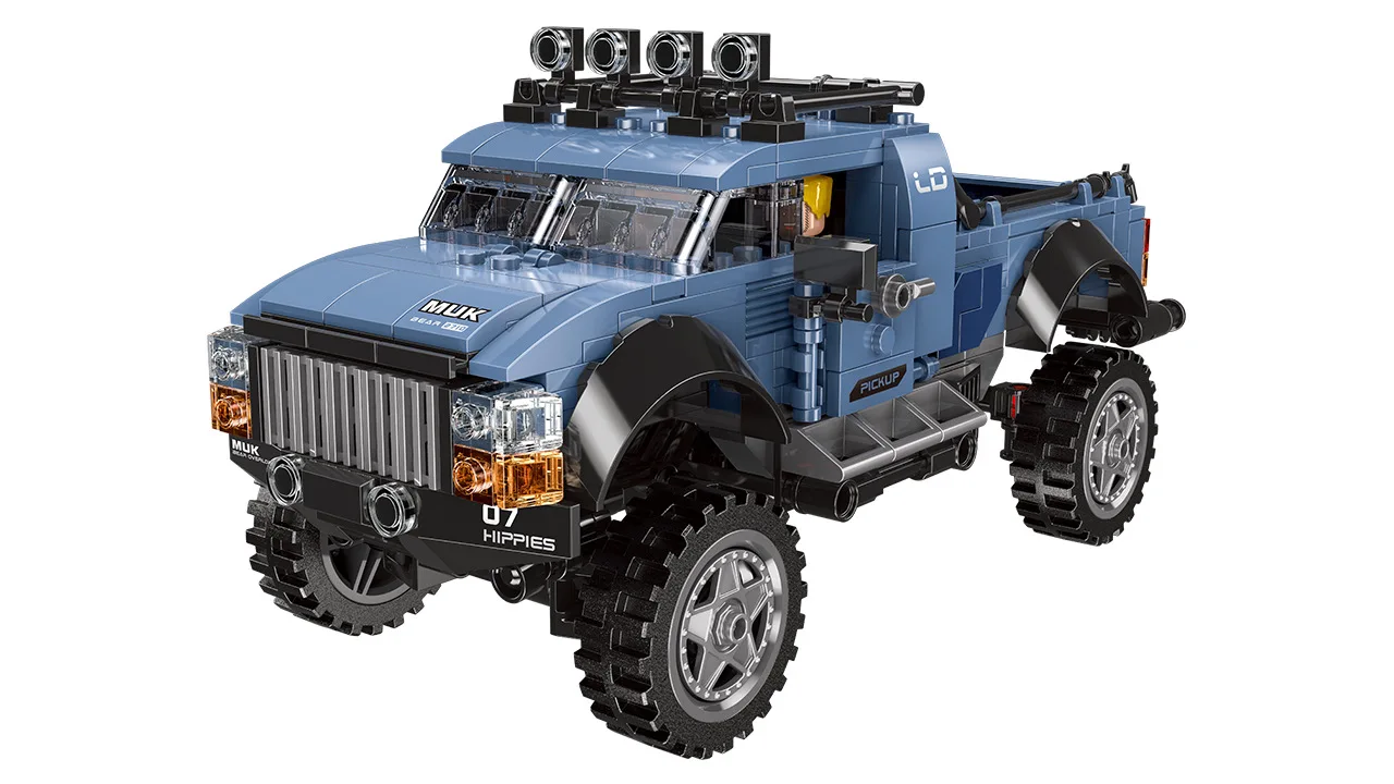 Currently Available XB-03032 Super Pickup Truck Blue Creative Science And Technology off-Road Vehicle Unit Blocks on Wheels Toy
Currently Available XB-03032 Super Pickup Truck Blue Creative Science And Technology off-Road Vehicle Unit Blocks on Wheels Toy