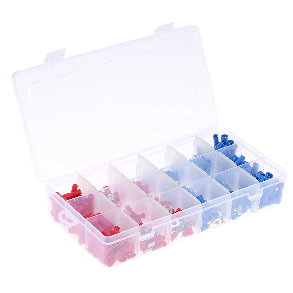 Hot 360PCS Assorted Insulated Terminals 9 Kinds Copper Crimp Electrical terminator Wire Cable connector terminal Kit Spade Set
Hot 360PCS Assorted Insulated Terminals 9 Kinds Copper Crimp Electrical terminator Wire Cable connector terminal Kit Spade Set