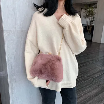 Women Soft Faux Fur Handbags Cute Winter Clutch Bag 2019 Ladies Purse Female Tote Travel Shoulder Bags Chain Winter Bags #25
Women Soft Faux Fur Handbags Cute Winter Clutch Bag 2019 Ladies Purse Female Tote Travel Shoulder Bags Chain Winter Bags #25