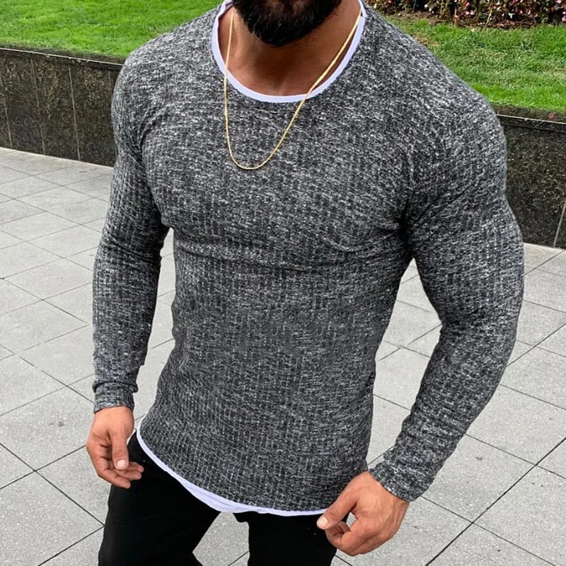 2019 New Winter Men's Casual Slim Fit Pullover Long Sleeve Sweaters Basic Knitted Lightweight Crew Neck Sweater
2019 New Winter Men's Casual Slim Fit Pullover Long Sleeve Sweaters Basic Knitted Lightweight Crew Neck Sweater