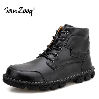 Plus Size 13 14 Solid Brown Black Leather Boots Sewing Lace-up Round Toe Rubber Autumn Winter Boot Botas Bottes Big Size 47 48
Plus Size 13 14 Solid Brown Black Leather Boots Sewing Lace-up Round Toe Rubber Autumn Winter Boot Botas Bottes Big Size 47 48