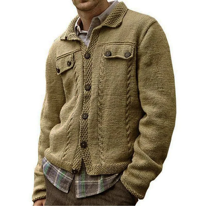 ARCSINX Long Sleeve Cardigan Man Plus Size 3XL 4XL Army Green Spring Autumn Casual Men's Winter Sweater Knitted Men's Coat
ARCSINX Long Sleeve Cardigan Man Plus Size 3XL 4XL Army Green Spring Autumn Casual Men's Winter Sweater Knitted Men's Coat