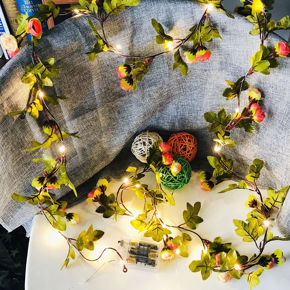 Sale 2020 Vines Branch Leaves Decorative Garland Battery Copper Led Fairy String Lights For Spring Wedding Decoration PartyD30
Sale 2020 Vines Branch Leaves Decorative Garland Battery Copper Led Fairy String Lights For Spring Wedding Decoration PartyD30