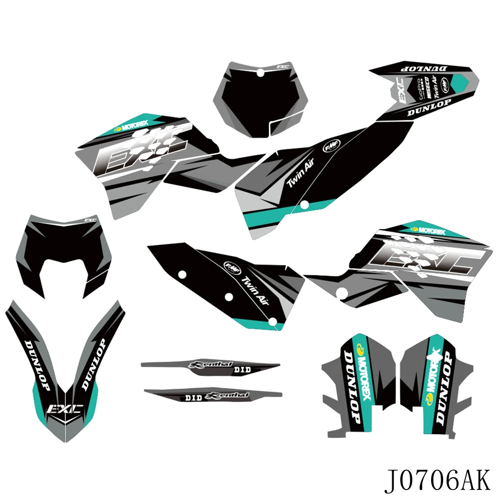 Графические наклейки для KTM EXC EXC-F 125 250 300 450 530 2008 2009 2010 2011 | Автомобили и мотоциклы