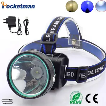 Super Bright LED Headlight Headlamp Blue Yellow Light Color Light Headlamp Torch Camping 3000K 8000K Mining Headlight 18650
Super Bright LED Headlight Headlamp Blue Yellow Light Color Light Headlamp Torch Camping 3000K 8000K Mining Headlight 18650