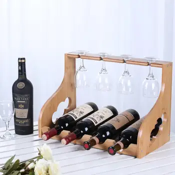 Multi-function wine rack decoration household bamboo wine rack wine glass rack creative wine bottle rack
Multi-function wine rack decoration household bamboo wine rack wine glass rack creative wine bottle rack