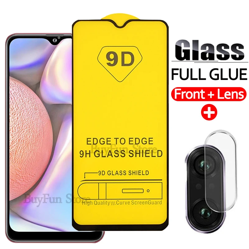 Закаленное стекло для объектива камеры 2 в 1 9D Samsung Galaxy A10 A10S защита экрана на Samsun A 10