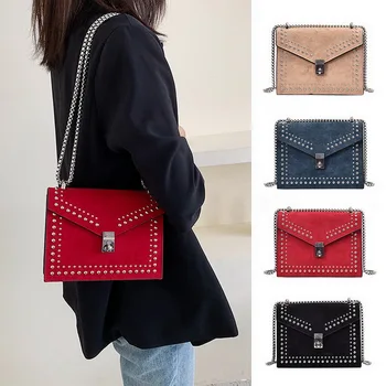 Litthing Brand Chain Rivet Lock Crossbody Bag Female Scrub PU Leather Small Shoulder Messenger Bags For Women Travel Mini Bags
Litthing Brand Chain Rivet Lock Crossbody Bag Female Scrub PU Leather Small Shoulder Messenger Bags For Women Travel Mini Bags