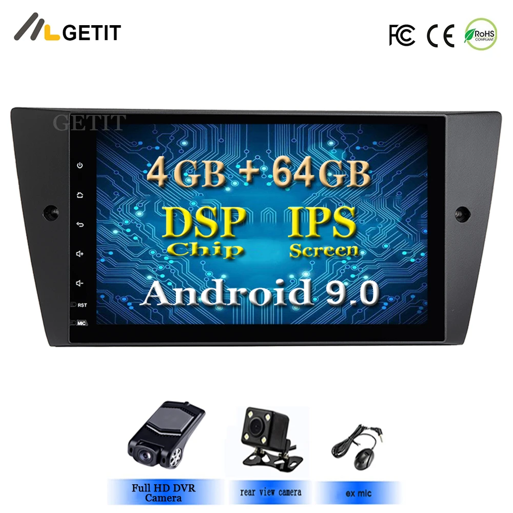 DSP IPS 9'' Android 9.0 In Dash Car Stereo Radio Multimedia Player for BMW E90 E91 E92 E93 with wifi BT GPS Navigation Head Unit
DSP IPS 9'' Android 9.0 In Dash Car Stereo Radio Multimedia Player for BMW E90 E91 E92 E93 with wifi BT GPS Navigation Head Unit
