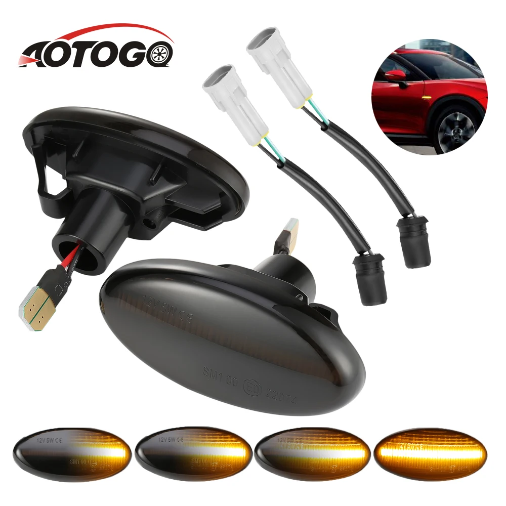 2 pcs car Smoke Led Dynamic light Flowing Side Marker Turn Signal Light For MAZDA 3 For MAZDA 2 5 MPV Sequential Blinker Light
2 pcs car Smoke Led Dynamic light Flowing Side Marker Turn Signal Light For MAZDA 3 For MAZDA 2 5 MPV Sequential Blinker Light