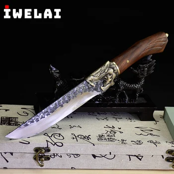 IWELAI Handmade Kitchen Chef Knife Fixed Blade Sharp Meat Sashimi Knives Chinese Cleaver Vegetable cutter Cooking Tools
IWELAI Handmade Kitchen Chef Knife Fixed Blade Sharp Meat Sashimi Knives Chinese Cleaver Vegetable cutter Cooking Tools
