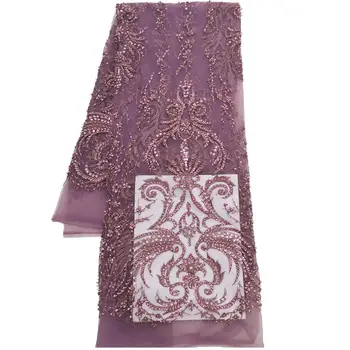 Luxury Light Purple Beaded Tulle Lace Fabric 5 Yards For Lady Formal Dress African Crystal Handmade Tulle Fabric Embroidery Lace
Luxury Light Purple Beaded Tulle Lace Fabric 5 Yards For Lady Formal Dress African Crystal Handmade Tulle Fabric Embroidery Lace
