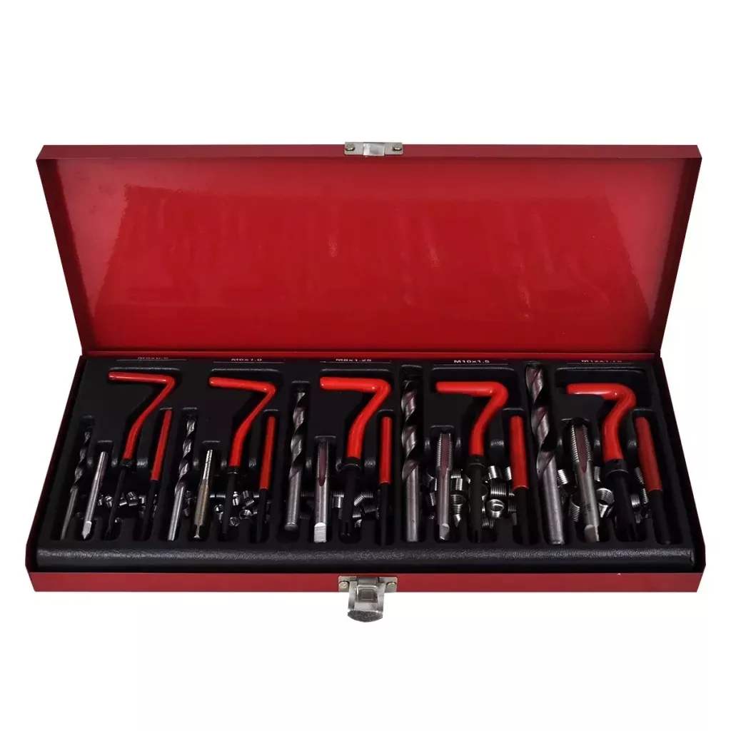 131pcs/Set Professional Durable Thread Repair Tool Engine Block Restoring Damaged Thread Repair Tool Kit M5 M6 M8 M10 M12 V3
131pcs/Set Professional Durable Thread Repair Tool Engine Block Restoring Damaged Thread Repair Tool Kit M5 M6 M8 M10 M12 V3