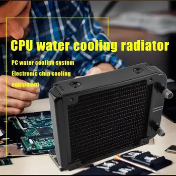 12S-8 Aluminum CPU Water Cooling Cooler 120 mm 18 Tubes Environmental Protection Baking Paint Treatment Computer Chip Exchanger 
12S-8 Aluminum CPU Water Cooling Cooler 120 mm 18 Tubes Environmental Protection Baking Paint Treatment Computer Chip Exchanger