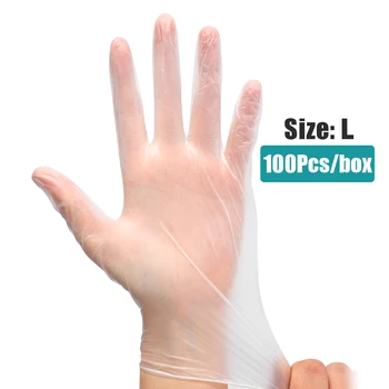 100Pcs/Box L Size Protective Gloves Disposable PVC Transparent Health Gloves Safety Universal Cleaning Work Finger Gloves
100Pcs/Box L Size Protective Gloves Disposable PVC Transparent Health Gloves Safety Universal Cleaning Work Finger Gloves