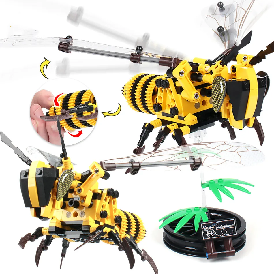 236pieces Simulated insect DIY Bee Wasp Building Blocks Compatible legoingly Technic Bricks Set Educational Toys for Children
236pieces Simulated insect DIY Bee Wasp Building Blocks Compatible legoingly Technic Bricks Set Educational Toys for Children