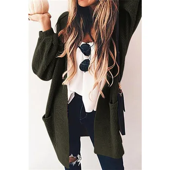 Cardigans Pockets One Size Sweaters Autumn Chic Style Solid Fashion Female Sweater Computer Knitted V-Neck
Cardigans Pockets One Size Sweaters Autumn Chic Style Solid Fashion Female Sweater Computer Knitted V-Neck