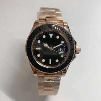 The new self-winding watch PVD rose gold 316L solid stainless steel case men's movement Luminous hands 44 mm ceramic bezel
The new self-winding watch PVD rose gold 316L solid stainless steel case men's movement Luminous hands 44 mm ceramic bezel