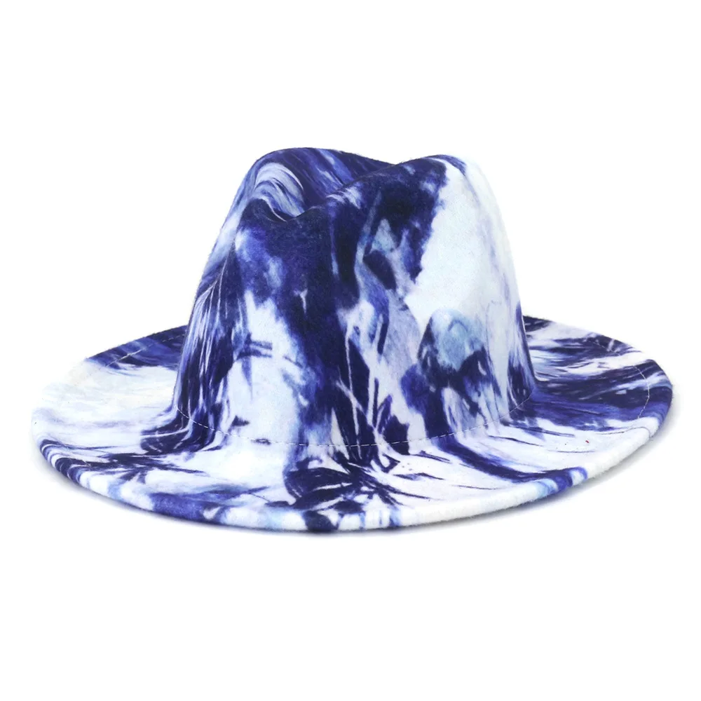 Men Women New Graffiti Jazz Panama Woollen Felt Fedora Hat Autumn Winter British Classic Party Wide Brim Patchwork Hat
Men Women New Graffiti Jazz Panama Woollen Felt Fedora Hat Autumn Winter British Classic Party Wide Brim Patchwork Hat
