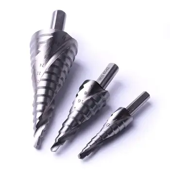 2Pcs/lot 4-12mm 4-20mm 4-32mm Spiral Groove Stepped Drill Bit High Speed Steel Triangle Shank Power Tool Metalworking Drill Bit 
2Pcs/lot 4-12mm 4-20mm 4-32mm Spiral Groove Stepped Drill Bit High Speed Steel Triangle Shank Power Tool Metalworking Drill Bit