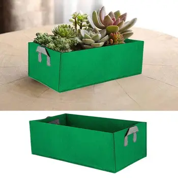 Outdoor Square Fabric Grow Bag Pot Bags Garden Planting Bags With Green Hand Raised Vegetable Planter Flower Herb Rectangle Bed
Outdoor Square Fabric Grow Bag Pot Bags Garden Planting Bags With Green Hand Raised Vegetable Planter Flower Herb Rectangle Bed