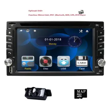 Universal 2Din In Dash Car DVD Player GPS Navi 6.2 Inch Touch screen 800*480 RDS Bluetooth Mirror link Steering wheel control SD
Universal 2Din In Dash Car DVD Player GPS Navi 6.2 Inch Touch screen 800*480 RDS Bluetooth Mirror link Steering wheel control SD