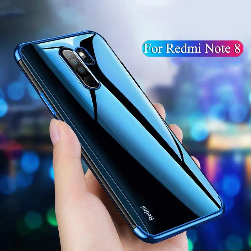 

Phone Case For Xiaomi Mi 9T Pro CC9 CC9E A3 Lite Redmi K20 Note 8 7 6 5 Pro 7A Case Plating Clear Back Cover on Redmi Note8 Case