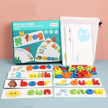 1 Set Spelling Words Game Useful Funny Study Tool Early Learning Supplies Educational Playthings for Toddlers Children Kids
1 Set Spelling Words Game Useful Funny Study Tool Early Learning Supplies Educational Playthings for Toddlers Children Kids