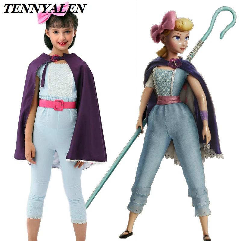 Toy Story 4 bo peepcos Movie Cosplay Costumes Cloaks One-pieces Headwear Belts Halloween Performance Clothes Kid Party Props
Toy Story 4 bo peepcos Movie Cosplay Costumes Cloaks One-pieces Headwear Belts Halloween Performance Clothes Kid Party Props