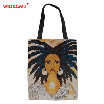 WHEREISART American Art Black African Beauty Girl Handbags for Women 2019 Female Summer Tote Ladies Messenger Bags Purse
WHEREISART American Art Black African Beauty Girl Handbags for Women 2019 Female Summer Tote Ladies Messenger Bags Purse