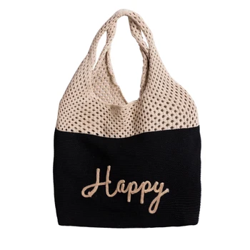 MABULA Retro Cotton Tote HandBag Handmade Woven Soft Shoulder Bags large Capacity Shopping Bag
MABULA Retro Cotton Tote HandBag Handmade Woven Soft Shoulder Bags large Capacity Shopping Bag
