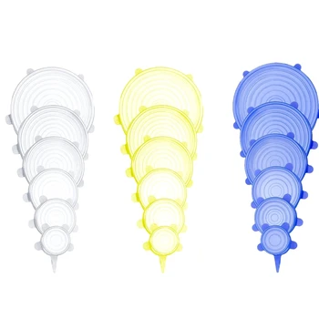 Silicone Stretch Lids, Reusable Durable & Expandable Lids to Keep Food Fresh,Fit Various Sizes and Shapes of Containers Food Cov
Silicone Stretch Lids, Reusable Durable & Expandable Lids to Keep Food Fresh,Fit Various Sizes and Shapes of Containers Food Cov