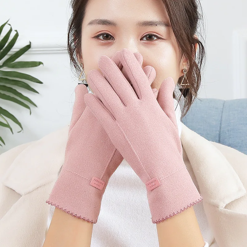 New Fashion Ladies Autumn and Winter Plus Velvet Warm Gloves for Outdoor Riding and Driving Touch Screen Wind and Cold Gloves
New Fashion Ladies Autumn and Winter Plus Velvet Warm Gloves for Outdoor Riding and Driving Touch Screen Wind and Cold Gloves