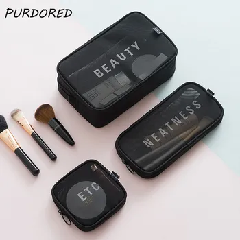 PURDORED Women Mesh Makeup Bag Set Transparent Travel Cosmetic Bag for Makeup Zipper Wash Toiletry Kits Underwear Organizer
PURDORED Women Mesh Makeup Bag Set Transparent Travel Cosmetic Bag for Makeup Zipper Wash Toiletry Kits Underwear Organizer