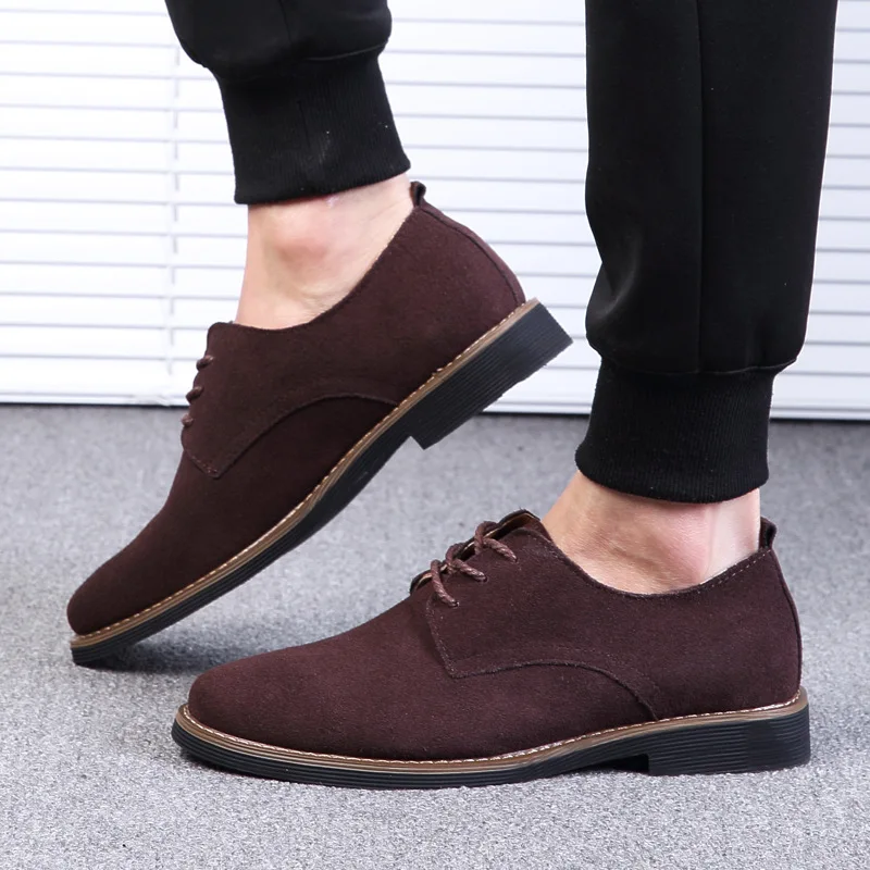 Fashion Footwear Men Suede Leather Shoes Brand Mens Casual Shoes Genuine Leather Male Shoes Black Red Blue Plus Size 45 KA3365
Fashion Footwear Men Suede Leather Shoes Brand Mens Casual Shoes Genuine Leather Male Shoes Black Red Blue Plus Size 45 KA3365