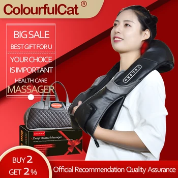 Shiatsu Massager for Back and Neck Shoulder Massage with Heat Intensity Adjustable Machine 3D Deep Tissue KneadingFull Body Car
Shiatsu Massager for Back and Neck Shoulder Massage with Heat Intensity Adjustable Machine 3D Deep Tissue KneadingFull Body Car