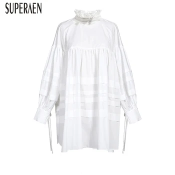 SuperAen Fashion Shirt Women 2020 Spring and Autumn New Korean Style Ladies Blouses and Tops Solid Color Women Clothing
SuperAen Fashion Shirt Women 2020 Spring and Autumn New Korean Style Ladies Blouses and Tops Solid Color Women Clothing
